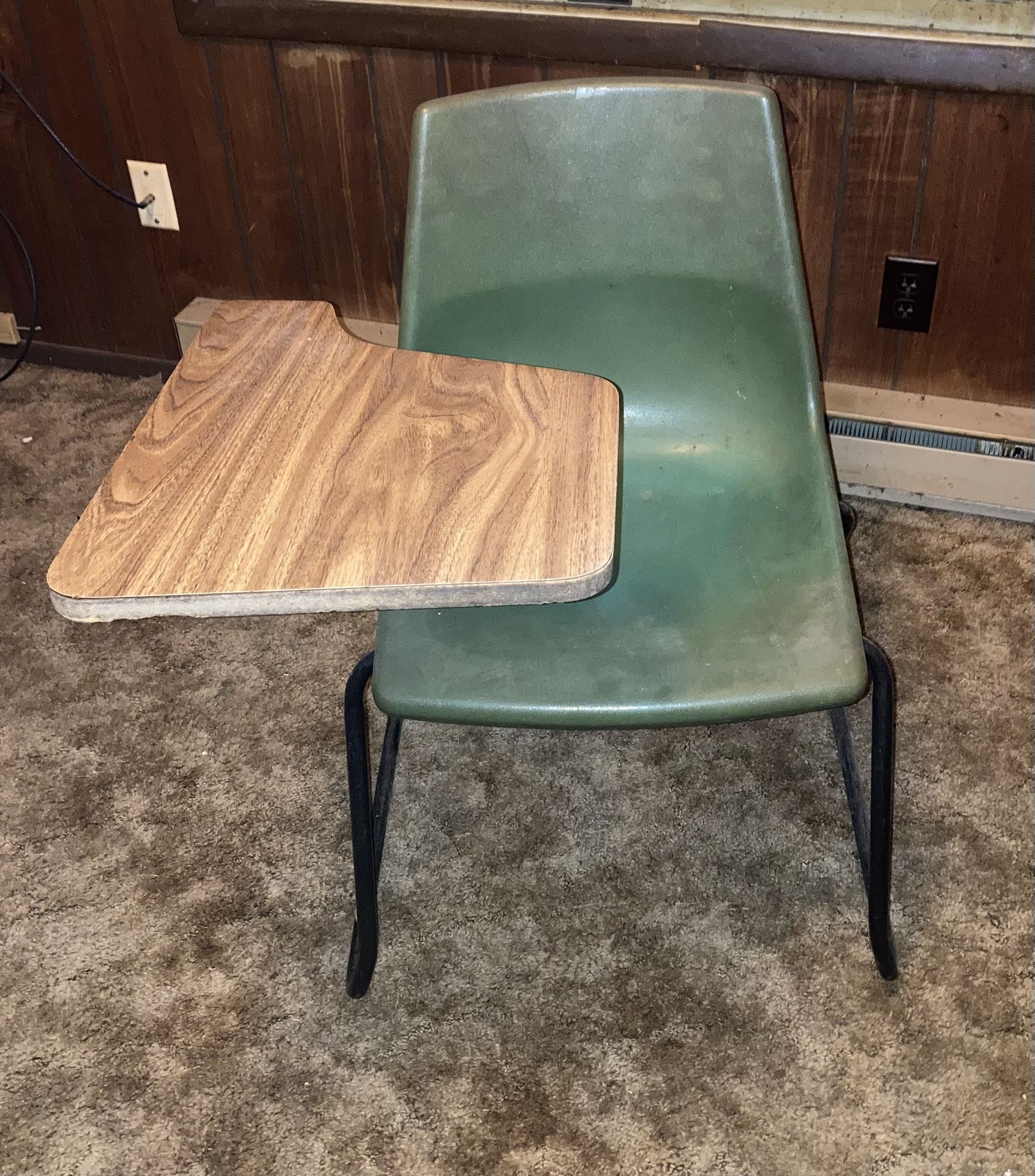 Chair w/ Desk. (desk folds).