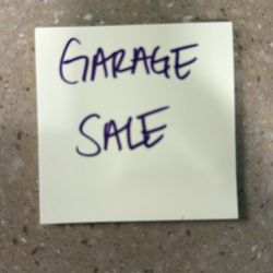 GARAGE SALE 