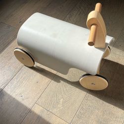 Ride On Wooden Toddler Bike Push Toy 
