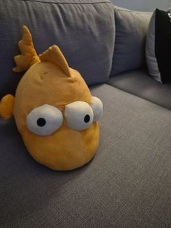 The Simpsons Blinky Three Eye Mutant Fish Plush Universal Studios 12"
