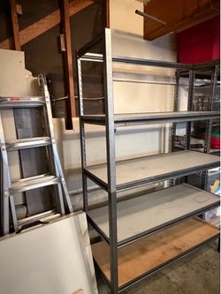 Metal  storage rack