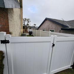 White Vinyl Fence