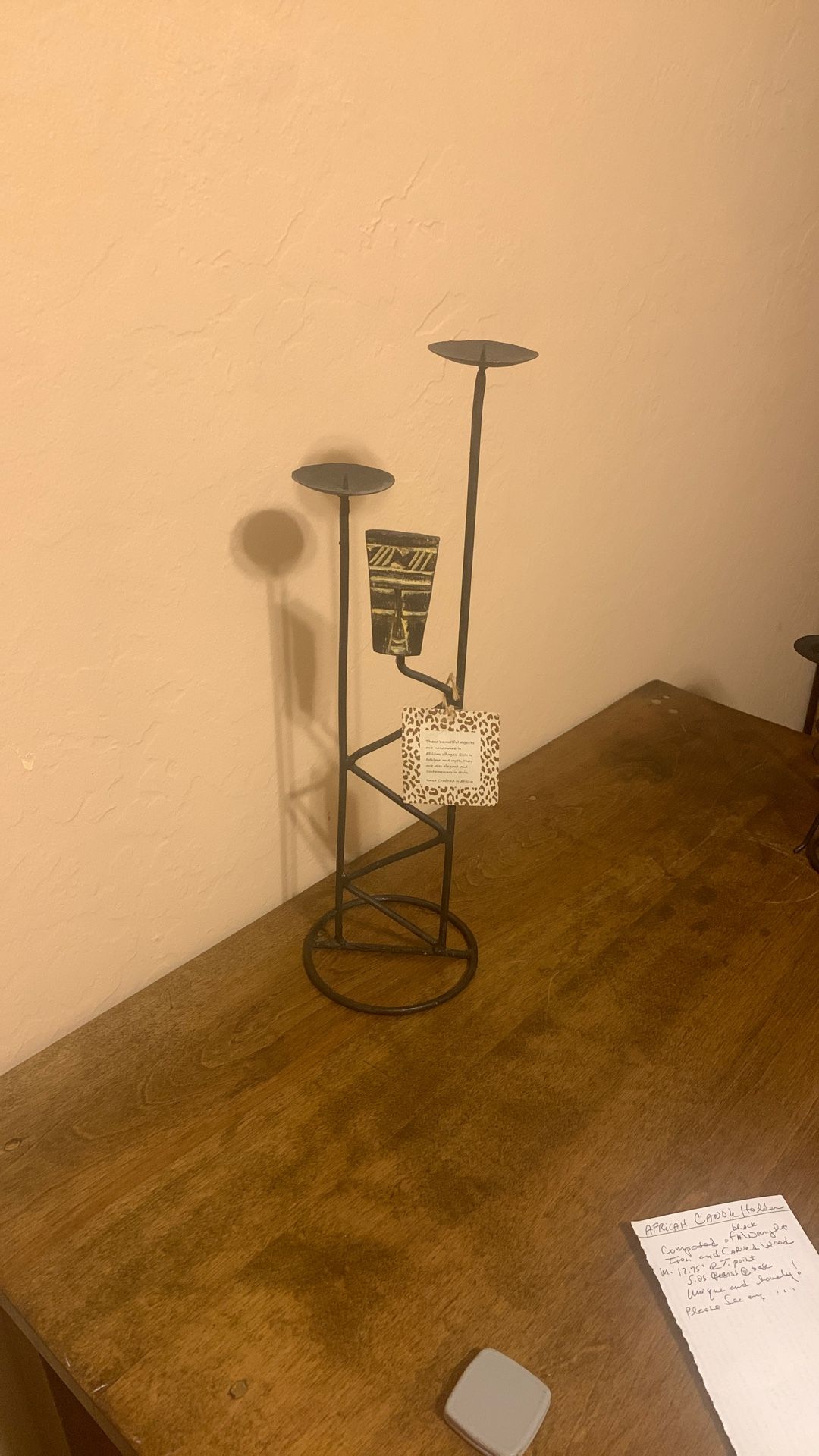 African Candleholder