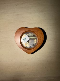 Heart-Shaped Wooden Music Box