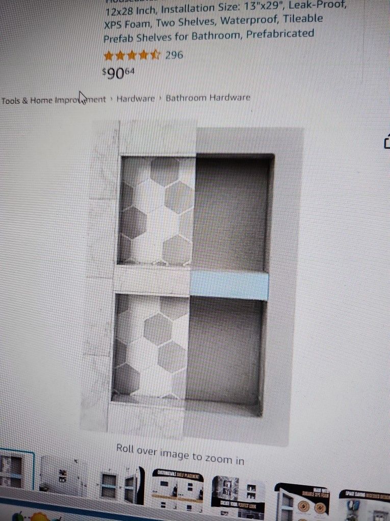 12 X 20 Shower Niche