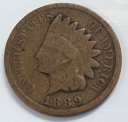 1889 Indian Head Wheat Penny 