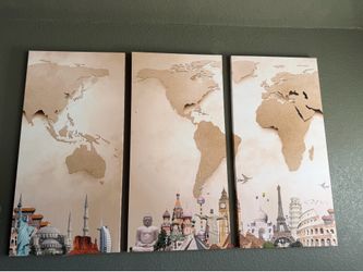 Travel-inspired artwork home decor