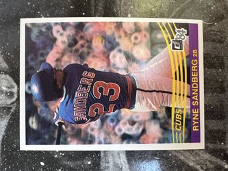 1984 Donruss Baseball Card Ryne Sandberg 