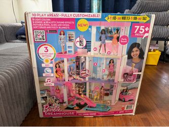Barbie Dreamhouse Dollhouse w/ Lights & Sounds – 75+ Pieces