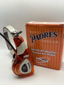 Retro San Diego Padres AM/FM All Weather Headphone Radio