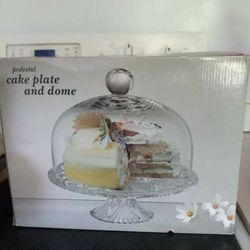 $15 New Cake Plate And Dome