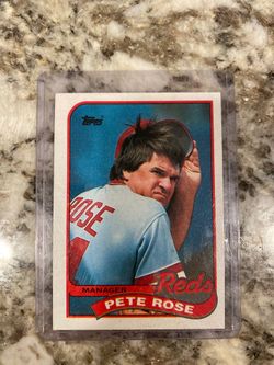 1989 Topps Pete Rose Card