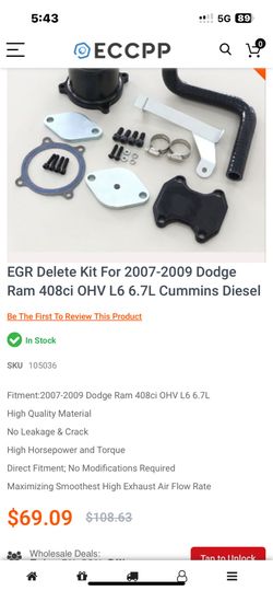 Delete kit 07-09 Ram 6.7 cummin