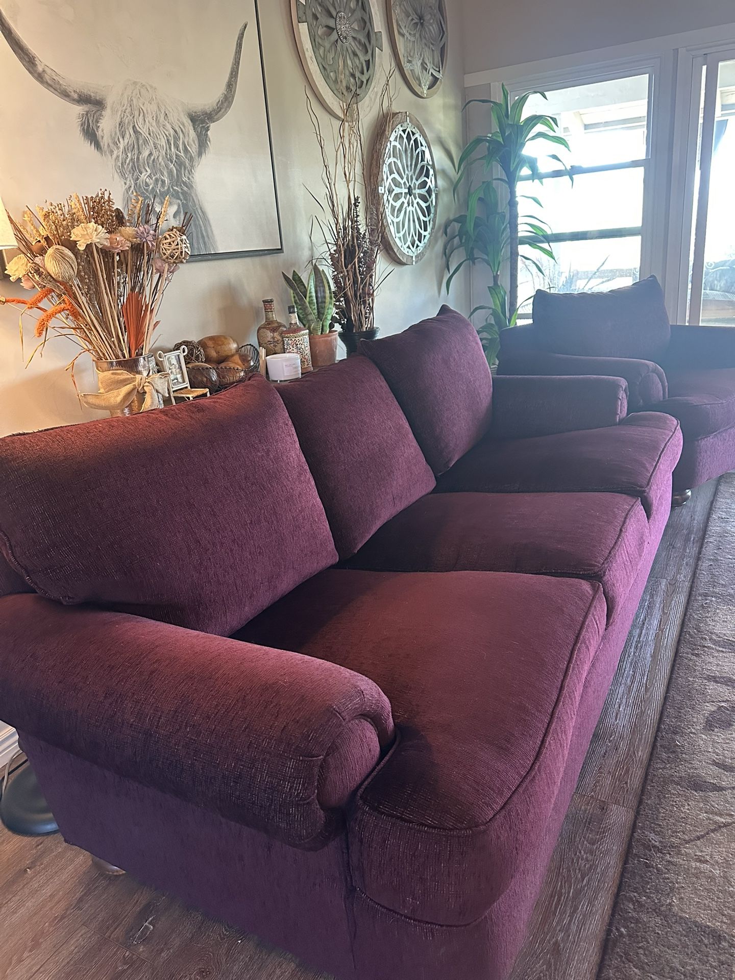 Couch And Oversized Chair