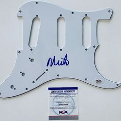 The Descendents ,Milo Aukerman Signed Guitar Pick Guard w/ PSA COA!! 