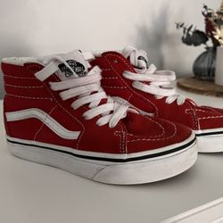 Kids Vans Sk8 Hi Reds