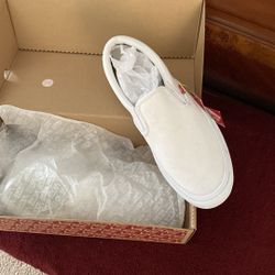Vans NEW- White Slide Sneakers