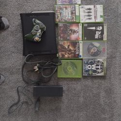 Xbox 360 Elite 120 GB Edition W/ 9 Games