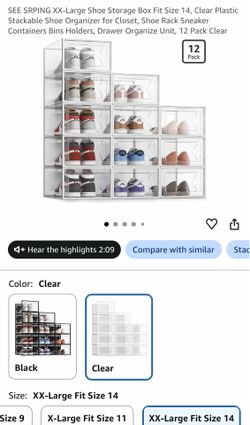 12 pzs shoe rack XXL new $40