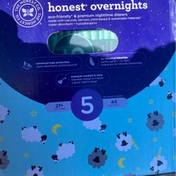 Honest Overnites Size 5 44 Diapers