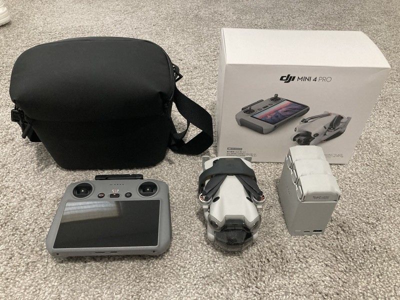 "DJI Mini 4 Pro Fly More Combo" Camera Drone~(with RC 2 Remote)