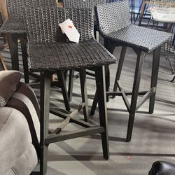 Wicker Barstools 