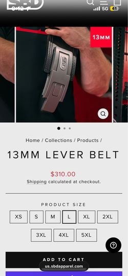 SBD Lifting Belt new L
