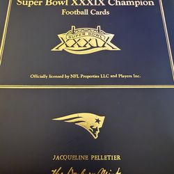 Super Bowl Champions 22kt Gold Football Cards (Missing 12 Cards)