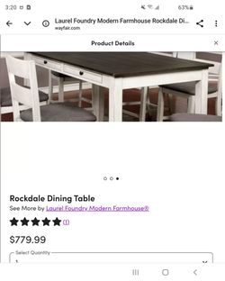 Wayfair Rockdale Dining Table