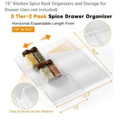 Spice Drawer Organizer 