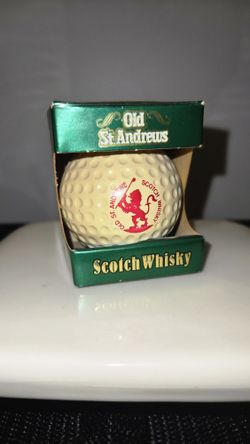 Vintage Mini Golf Ball Decanter Old St. Andrews Scotch Whiskey