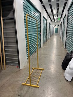 Gold Clothing Rack / Garment Rack