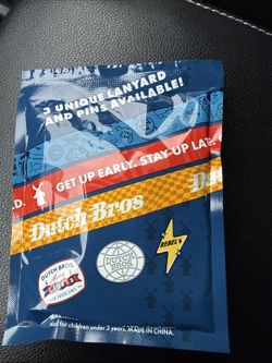 DUTCH BROS COFFEE MYSTERY PACK Includes A Pin And Lanyard JUNE 25th In hand