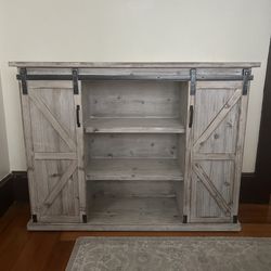 Rustic Sliding Door Cabinet