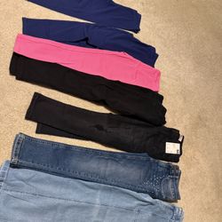 Lot Of Girls Pants Size 10 And One Size 12 Never Worn
