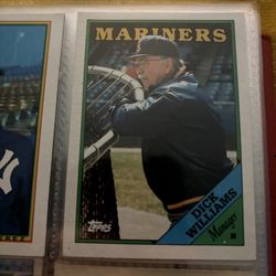 Topps #104 Seattle Mariners Checklist Dick Williams Manager baseball card  #topps #baseball
