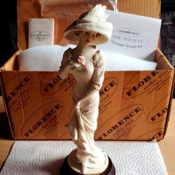 Giuseppe Armani Figurine Lady Alice Capodimonte Italy Florence 0718F