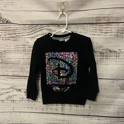 Kids Disney 100 years of wonder Black Sweatshirt size 4t