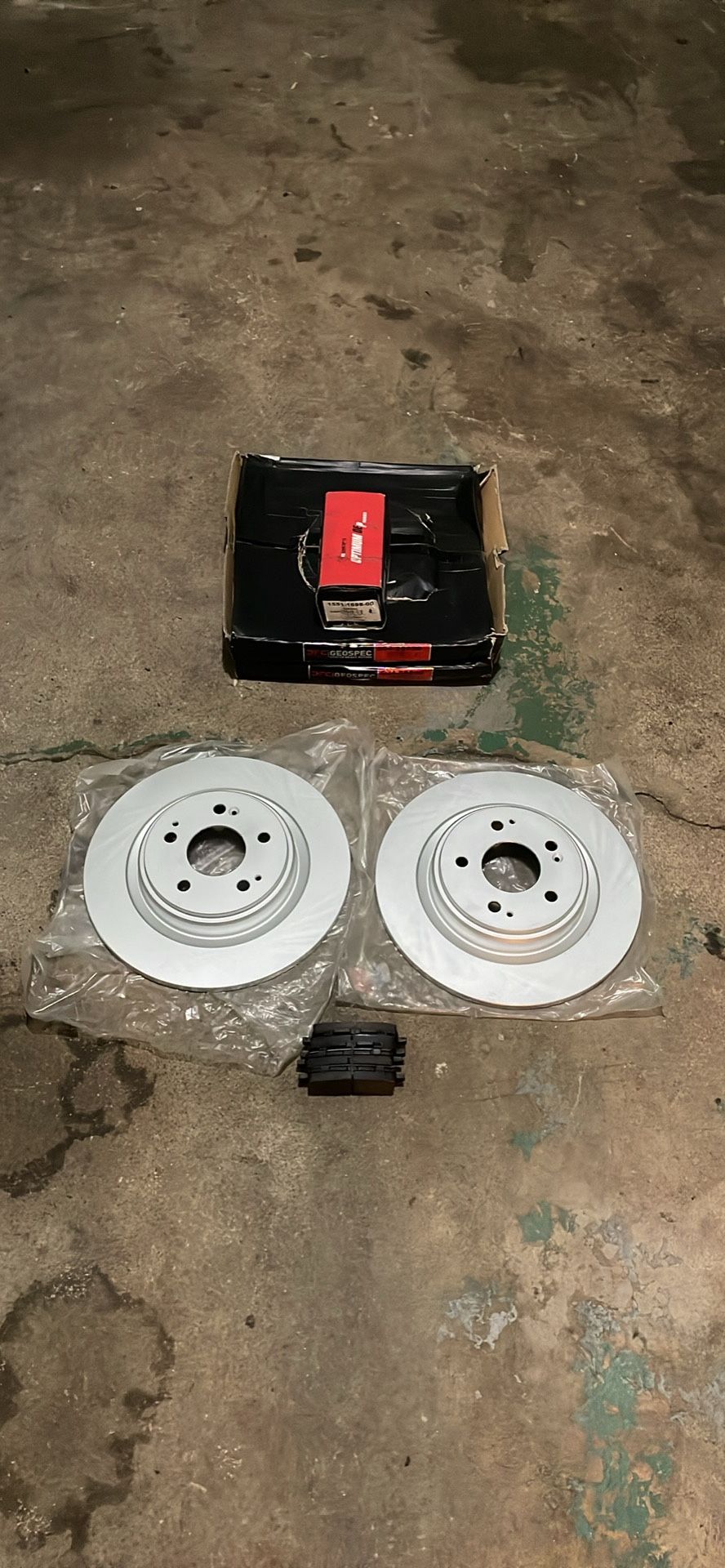 17-20 Acura MDX Rear Rotors Brake Pads Set