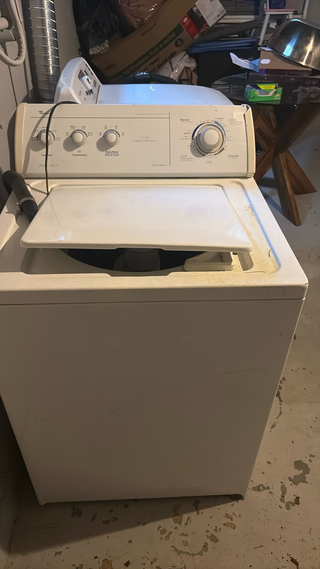 Washer It Still Works Comes With The Hot Cold Water Hookup Up