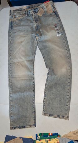 New Men 32x32 Levi's 501 Original Jeans – Light Wash