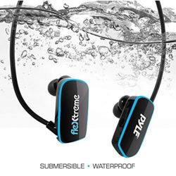 Pyle PSWP14BK Flextreme Waterproof MP3 Headphones - Black New In Box