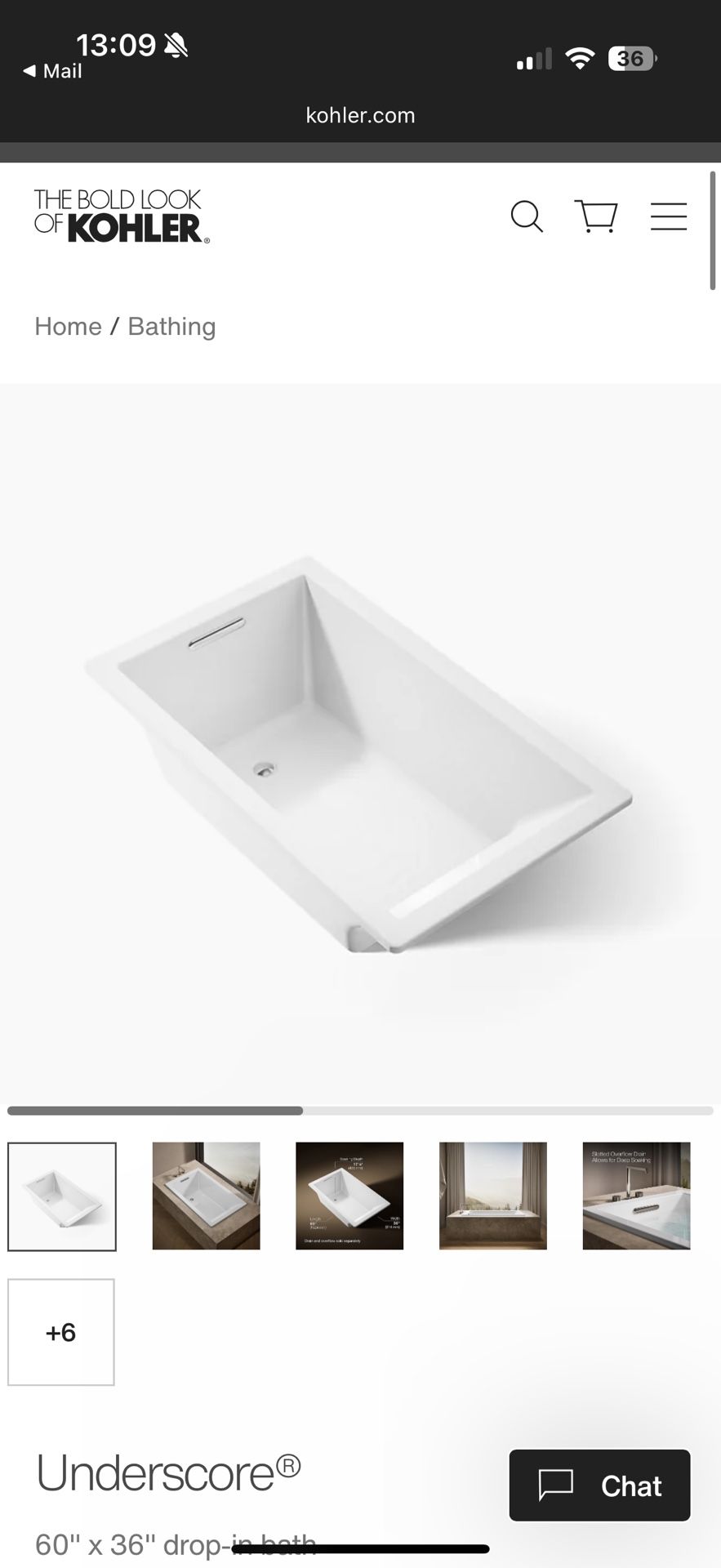 Brand New In Box Kohler Bathtub