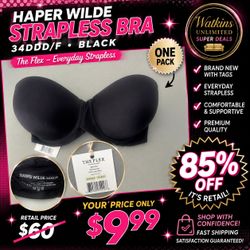 Harper Wilde “The Flex” Strapless Bra – 34DDD/F – NEW
