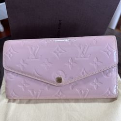 Authentic Louis Vuitton Pink Patent Leather Wallet