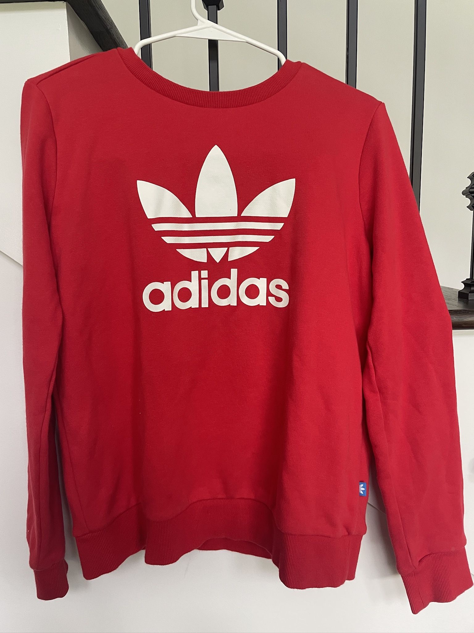 Red Adidas Sweatshirt Size Small