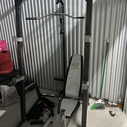 Complete Bench And Rack With Pulley System