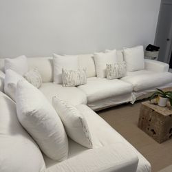 White Sectional 