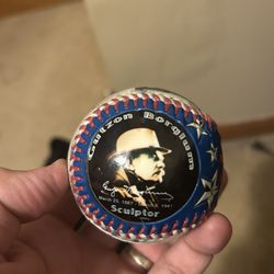 Mount Rushmore Gutzon Borglum Sculptor Souvenir Baseball Ball