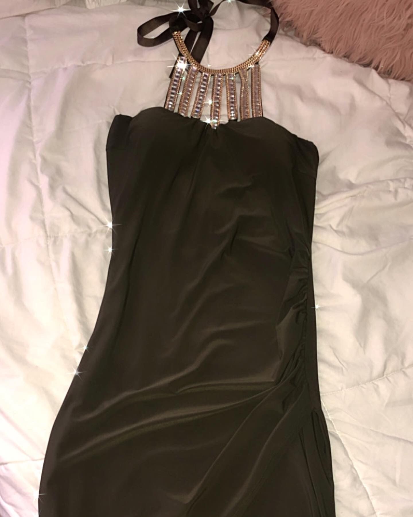 Olive green dress